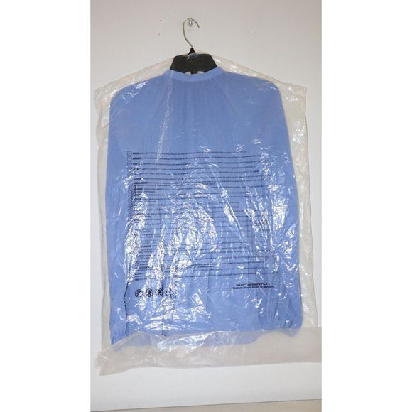 Lauren Ralph Lauren Women's Sz S Light Blue Pleated Georgette L/S Blouse $135 - Picture 2 of 5